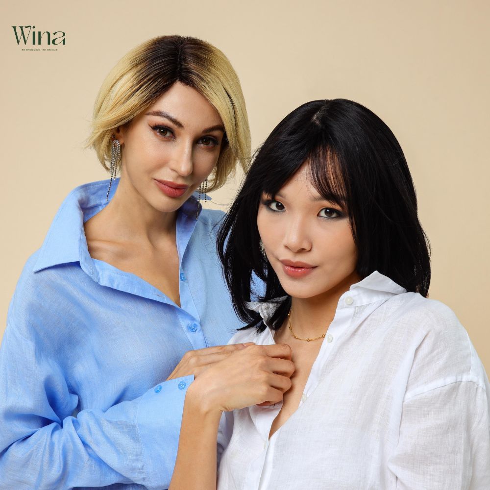 Khi không dùng, hãy treo tóc lên giá đỡ để giữ form dáng tóc giả