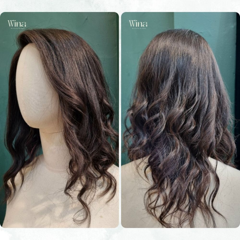 Tóc layer dài uốn sóng lơi