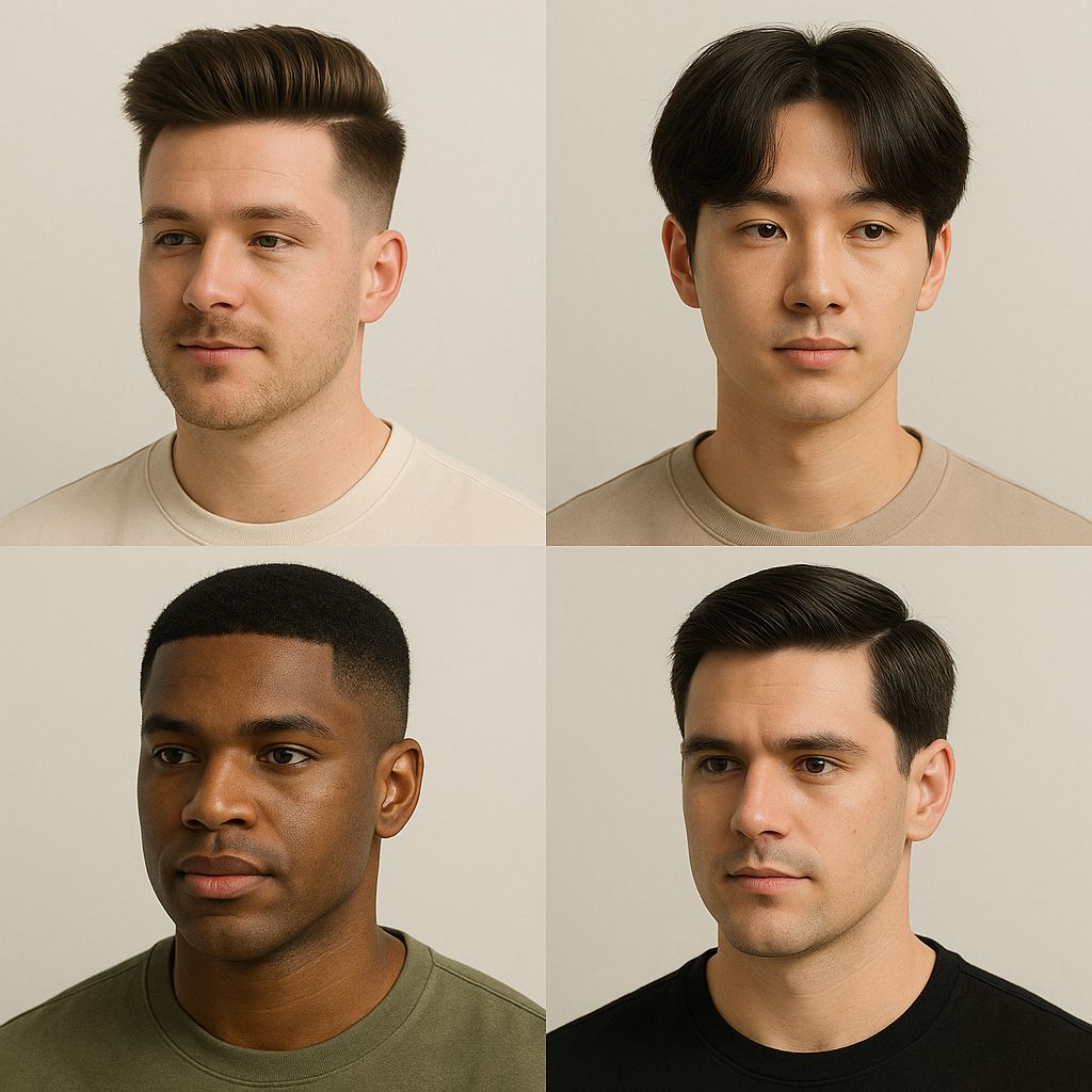 Nên thử trực tiếp nhiều kiểu tại cửa hàng để tìm kiểu tóc phù hợp với hình dáng khuôn mặt và phong cách cá nhân