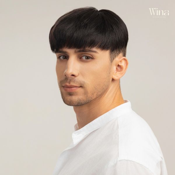 Tóc giả cho nam đẹp từ tóc thật tự nhiên