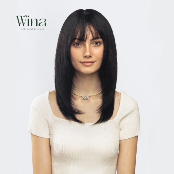 Khi kết hợp với mái tóc dài suôn mượt, bạn sẽ có ngay diện mạo chuẩn "nàng thơ"