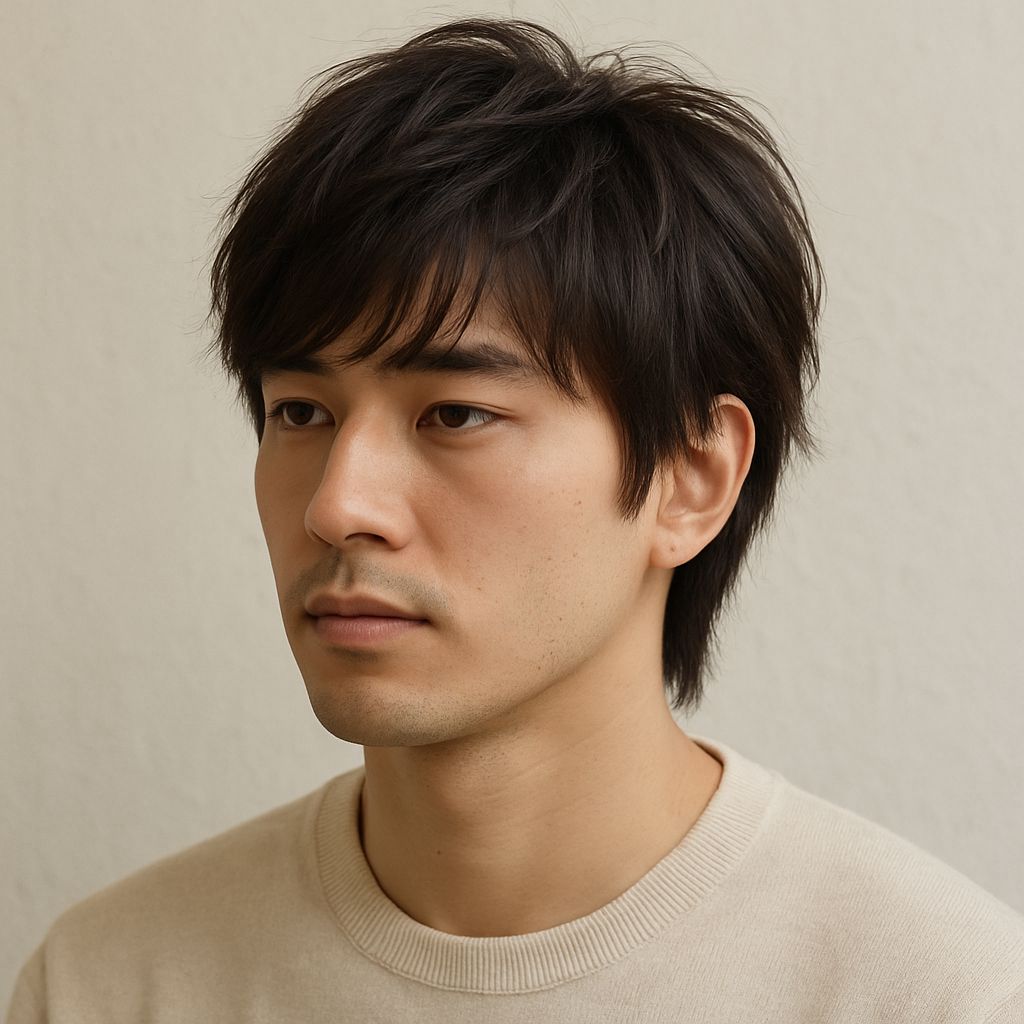 Tóc giả nam kiểu Layer