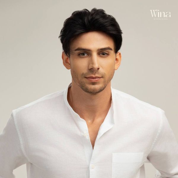 Tóc giả nam được làm bằng tóc thật tự nhiên và độ bền cao hơn