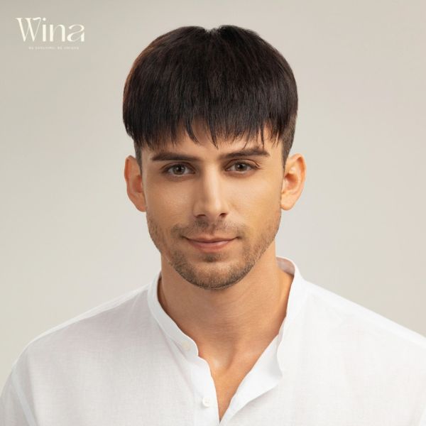 Tóc giả nam trung niên layer ngắn