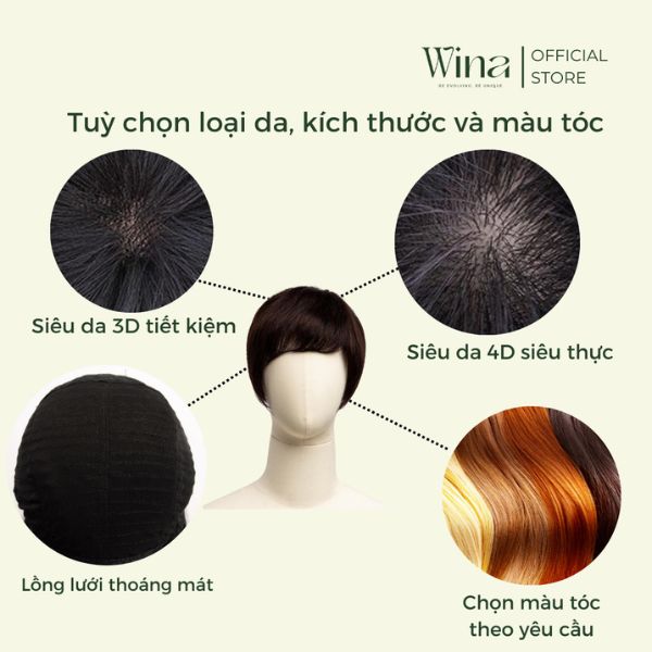 Việc móc tay từng sợi tóc giúp đảm bảo độ chắc chắn, giảm thiểu tình trạng rụng tóc và kéo dài tuổi thọ của sản phẩm
