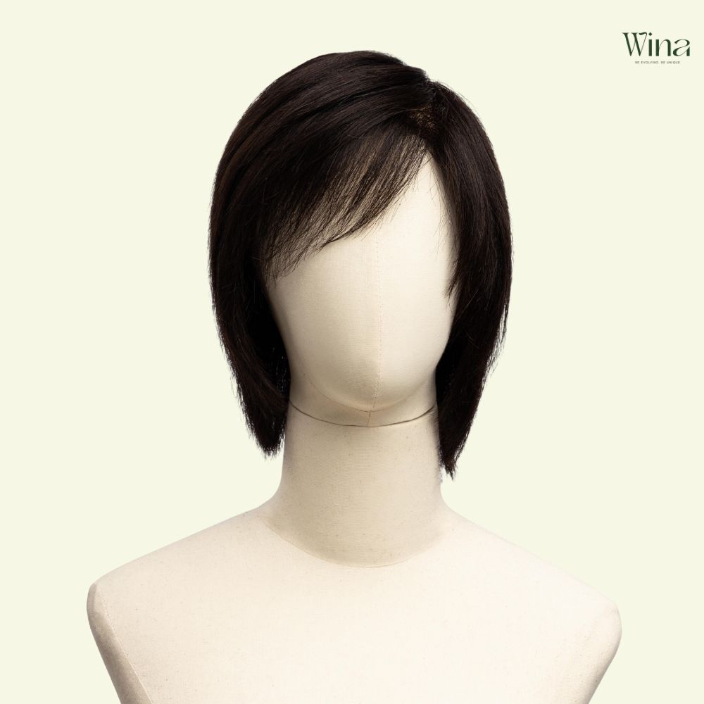 Tóc giả nữ ngắn kiểu Bob lệch ngôi