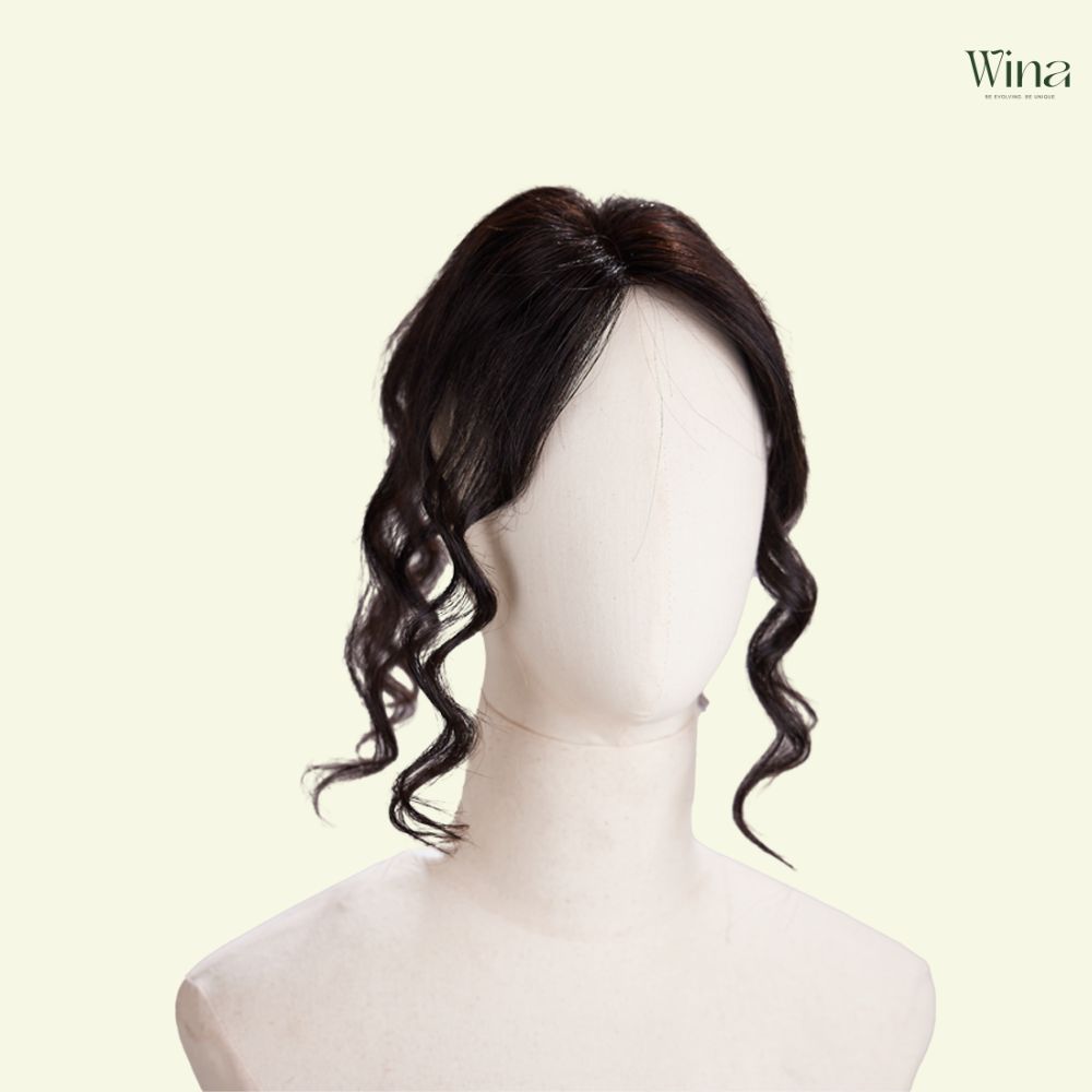 Tóc giả nữ ngắn xoăn sóng nhỏ