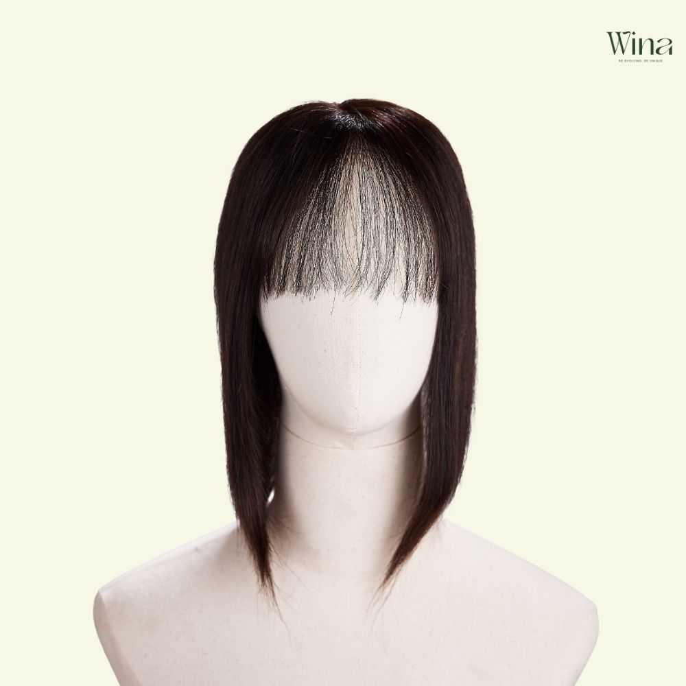 Tóc giả nữ ngắn mái thưa Hàn Quốc