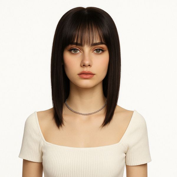 Với tóc giả nữ nguyên đầu làm từ tóc thật, bạn hoàn toàn có thể uốn, duỗi, nhuộm nhẹ,...giống như tóc thật