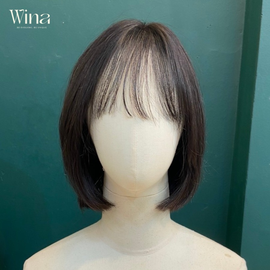 Kiểu tóc giả nữ nguyên đầu ngắn kiểu bob này mang lại vẻ đẹp hiện đại và thanh lịch