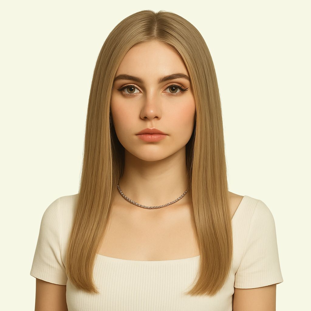 Tóc giả dài thẳng tự nhiên