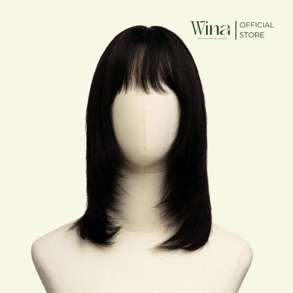 Mẫu tóc giả trung niên thẳng tự nhiên