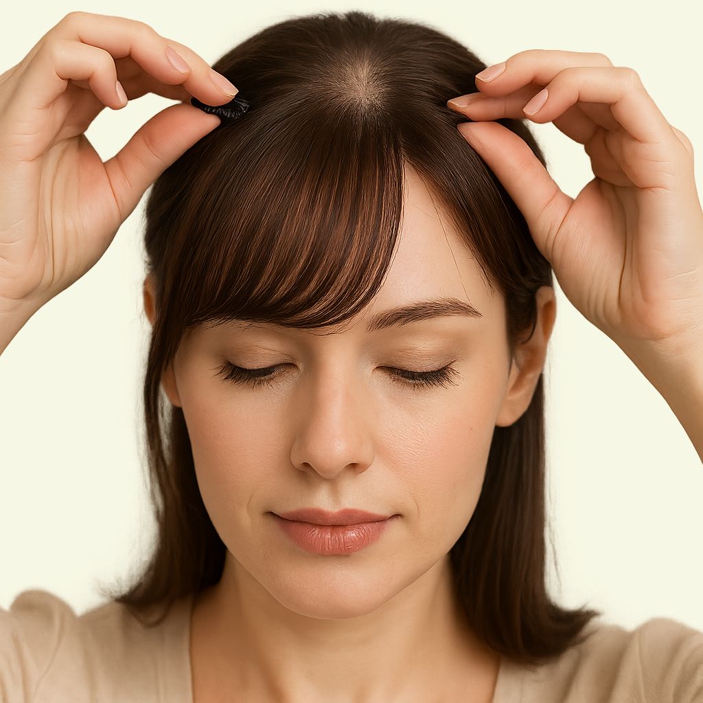 tóc mái giả che hói nữ chính là “vũ khí bí mật” giúp bạn biến hóa mái tóc thưa thớt thành bồng bềnh cuốn hút chỉ trong tích tắc