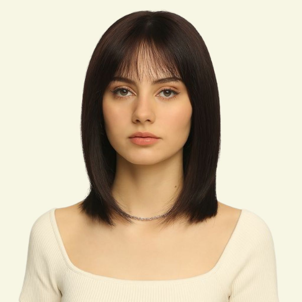 Chọn màu sắc mái giả khớp với màu tóc thật là yếu tố then chốt để bộ tóc trông thật như tóc mọc ra từ da đầu bạn