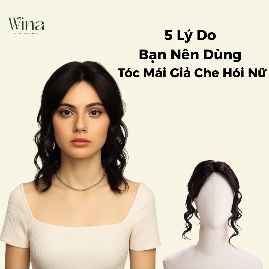 Tóc mái giả che hói chính là giải pháp nhanh chóng và hiệu quả giúp bạn lấy lại vẻ đẹp tự nhiên mà không cần đến các phương pháp xâm lấn