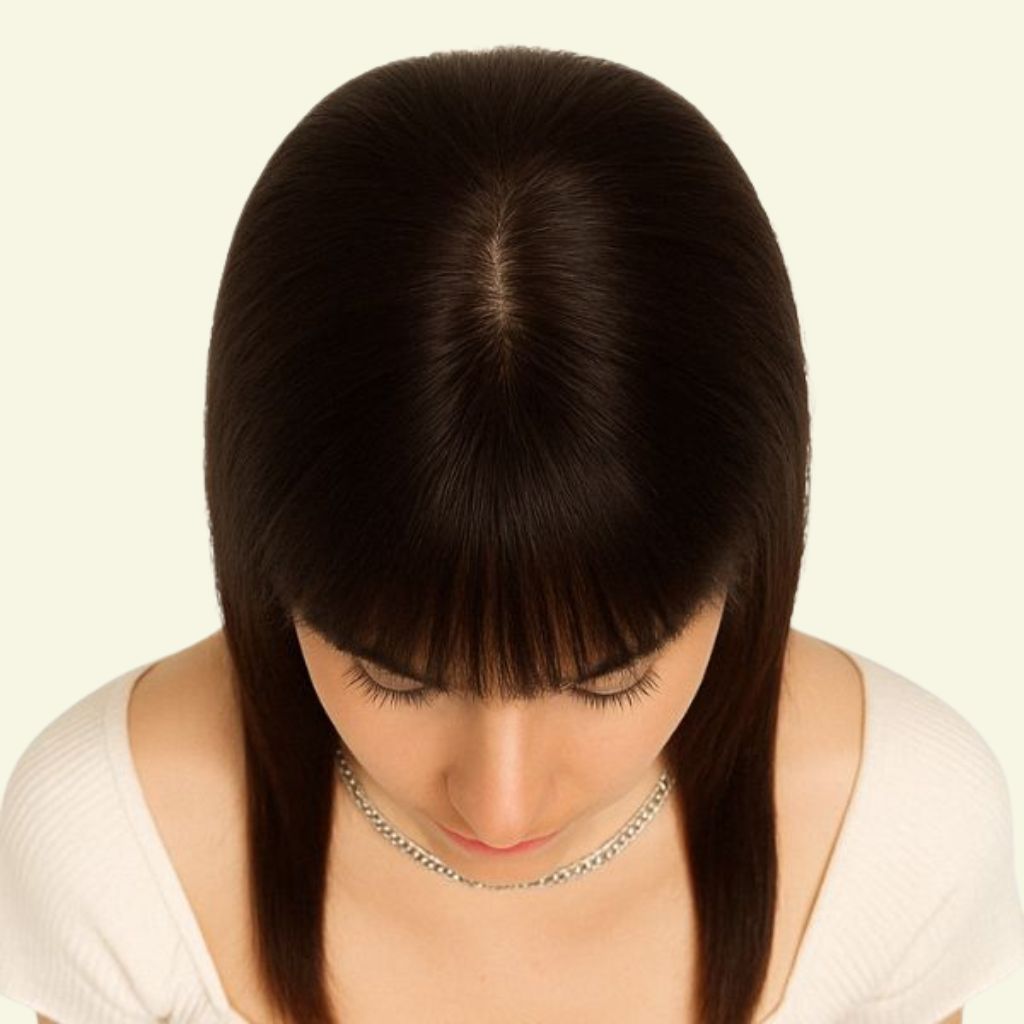 tóc giả che hói đỉnh đầu nữ