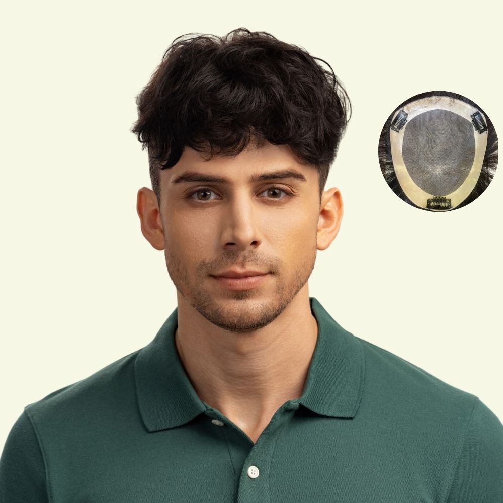 tóc giả che hói nam layer