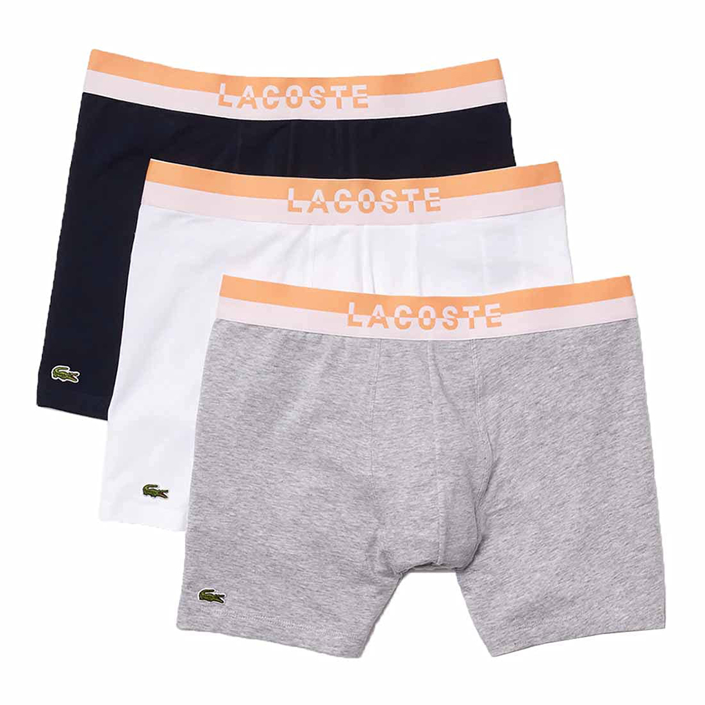 Quần lót boxer nam Lacoste – 6H3387-51-J1T (1 Set gồm 3 chiếc)