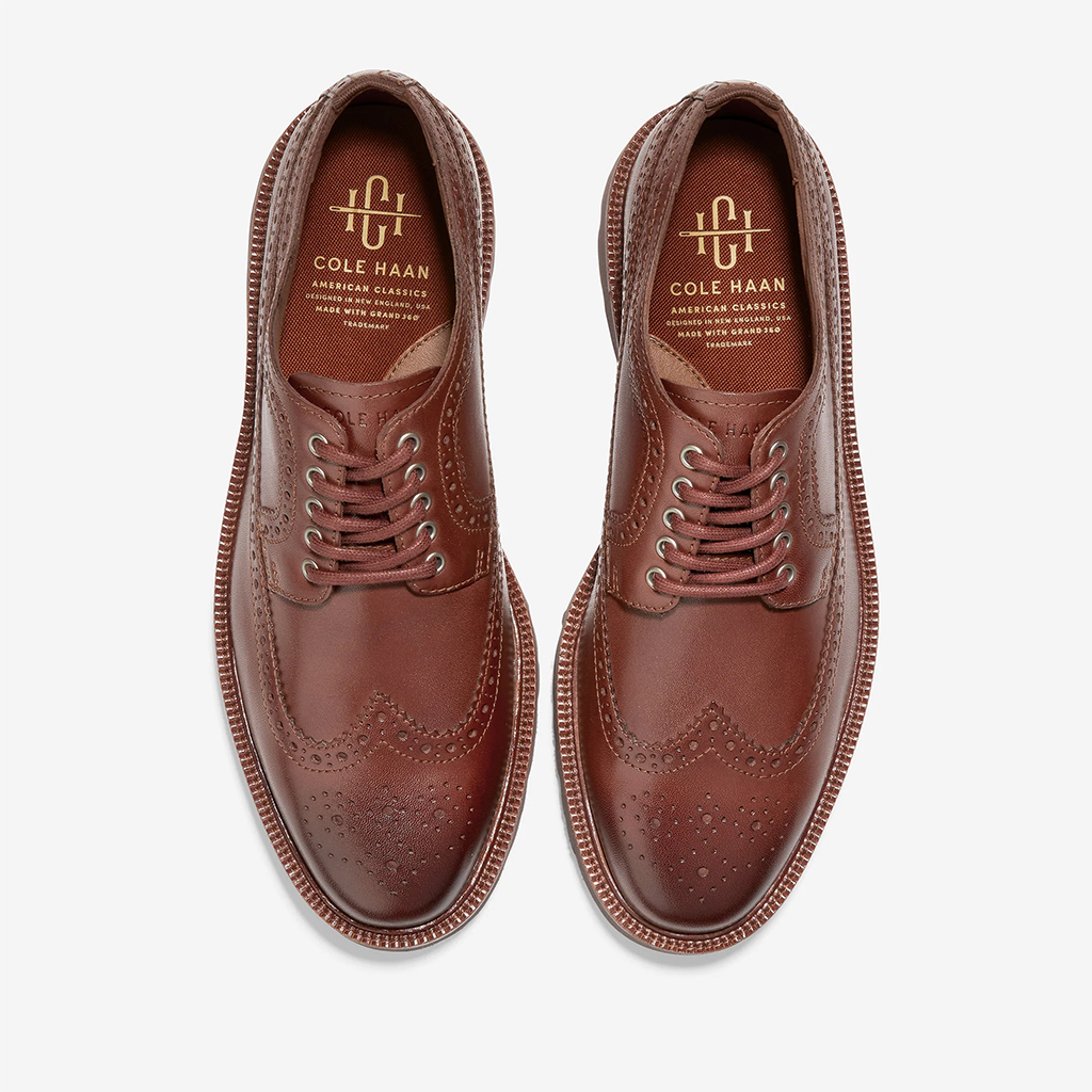 Giày Cole Haan American Classics Longwing Oxford – Màu nâu đậm