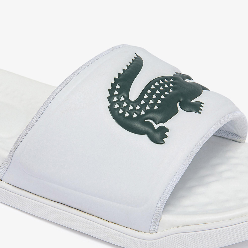 Dép nam Lacoste Croco Dualiste – Trắng