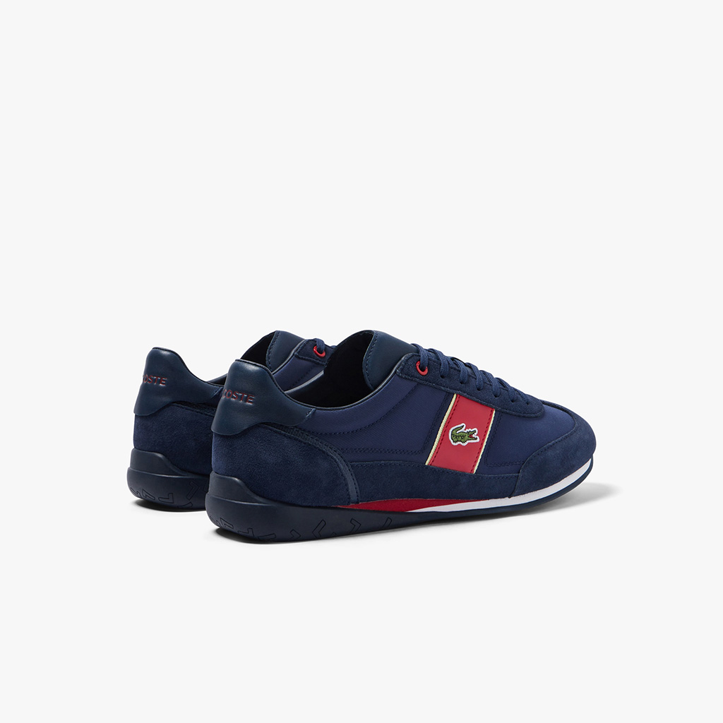 Giày nam Lacoste Angular Textile and Leather 222 – Xanh Navy