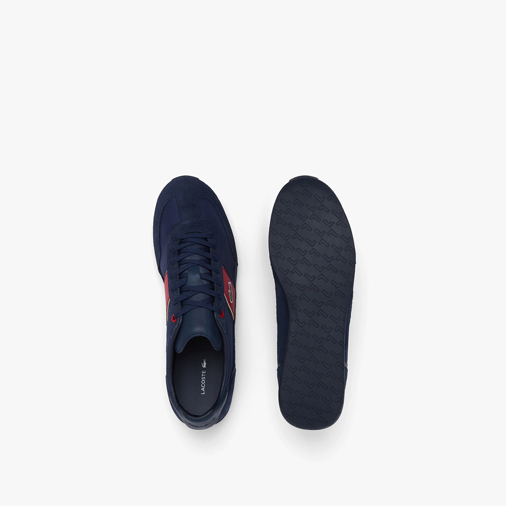 Giày nam Lacoste Angular Textile and Leather 222 – Xanh Navy
