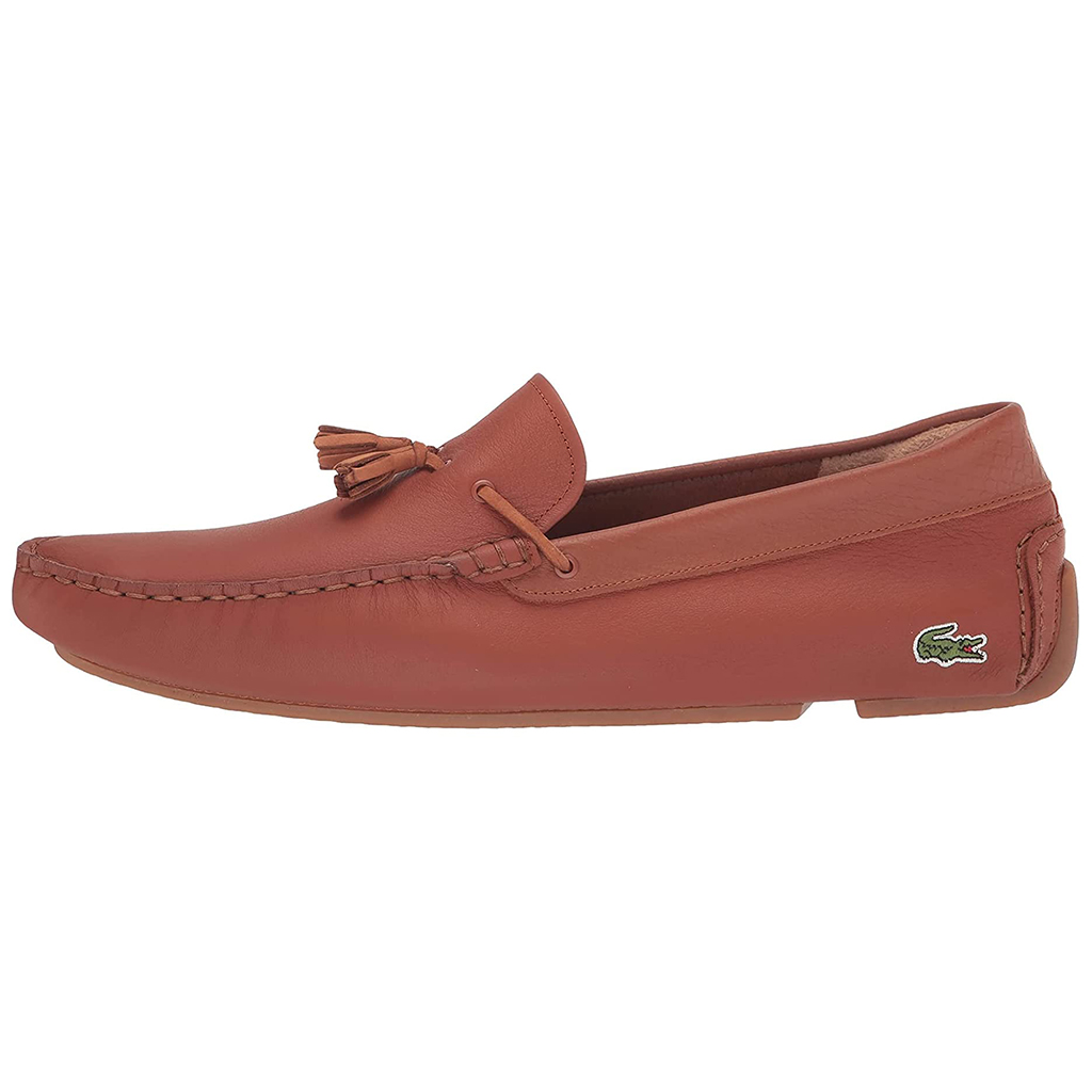 Giày lười nam Lacoste Piloter Tassel 0121 - Nâu