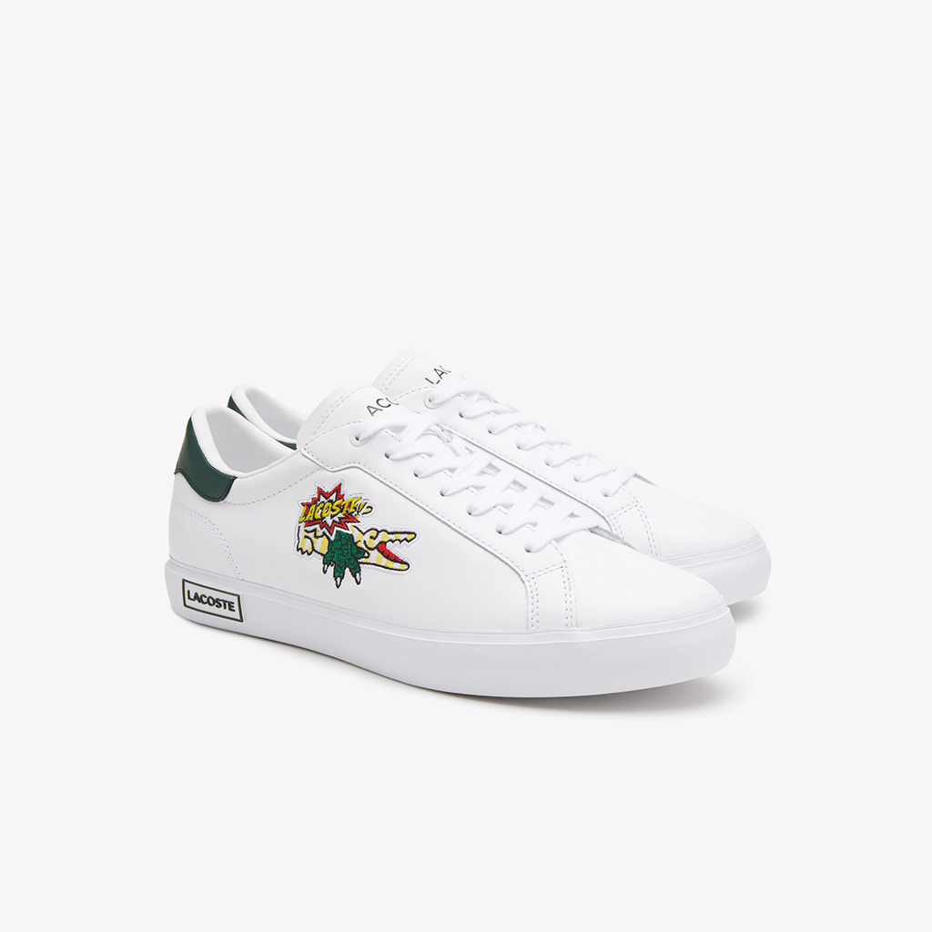 Giày thể thao nam Lacoste Powercourt Leather 222 – Trắng