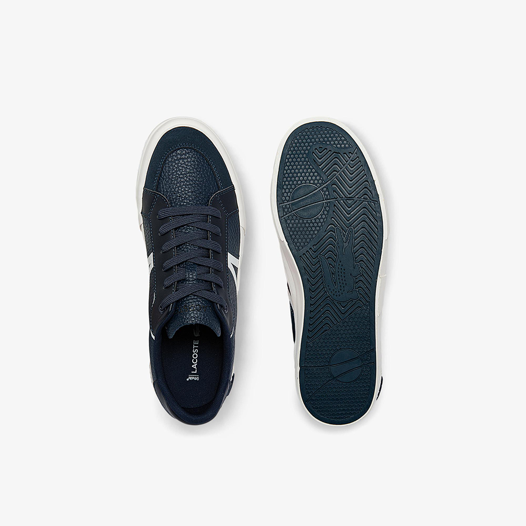 Giày nam Lacoste L004 0722 – Xanh navy/Trắng