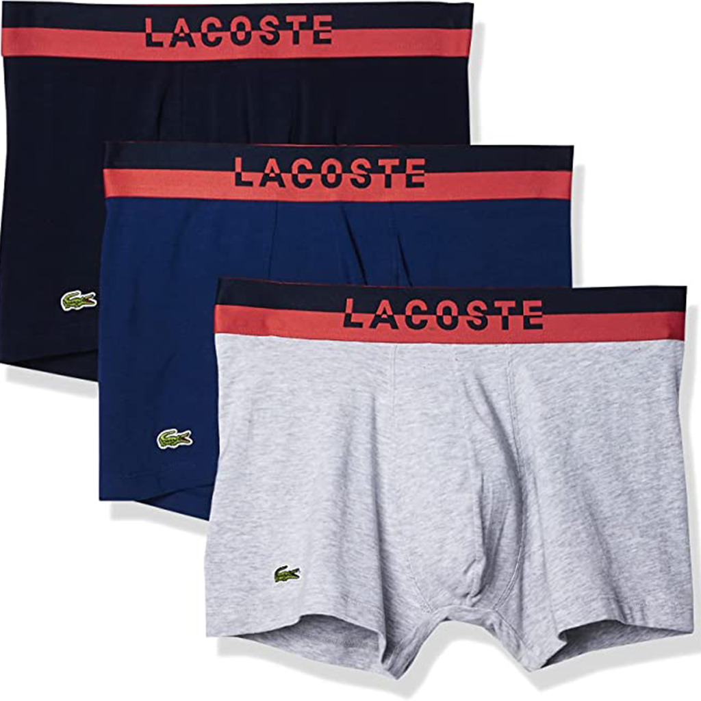 Quần lót boxer nam Lacoste – 5H3388-51-RTB (1 Set gồm 3 chiếc)