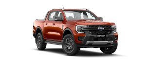 Ford Ranger màu đỏ cam	