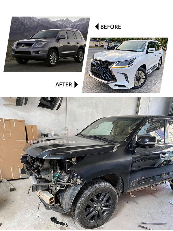 Quá trình độ nâng đời xe Lexus LX570 2008-2015 lên Lexus LX570 Super Sport 2021