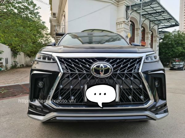 mặt ca lăng Toyota Fortuner 2021 độ Lexus LX570 Sport