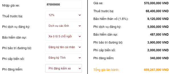 giá xe toyota visos g lăn bánh tại lào cai