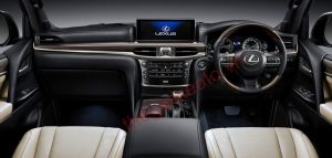 Xe Lexus LX570 nội thất màu vàng kem