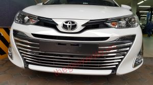 Ốp trang trí lưới tản nhiệt mạ Crom xe Vios