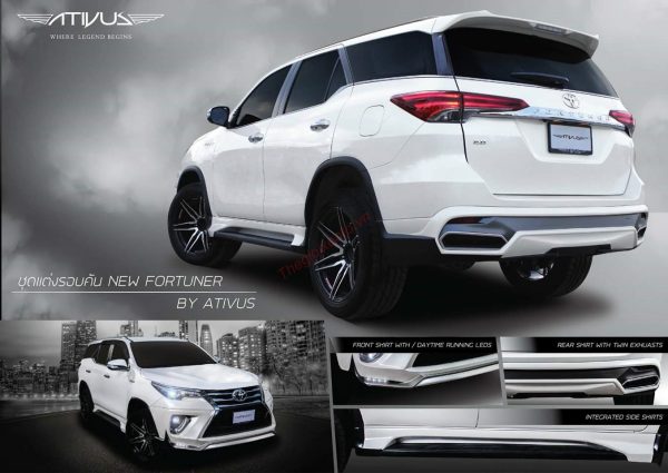 Fortuner từ 2017 đến 2020 độ Body Kit Ativus nhập khẩu từ Thái Lan 