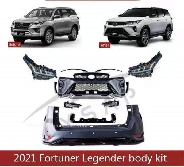 linh kiện body kit xe Fortuner 2016-2021 độ lên Fortuner Legender 2021