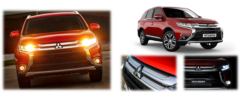 phía trước xe mitsubishi outlander 1 cầu