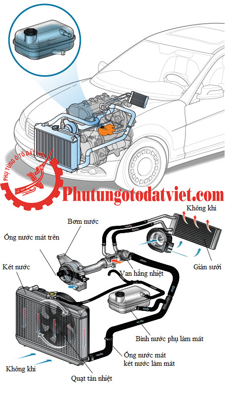 Bình nước phụ BMW 520i 525i 640i 650i, 17137542986