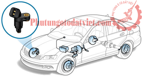 Cảm biến tốc độ ABS Sau Mercedes S400 S500 S600 - 2215400117