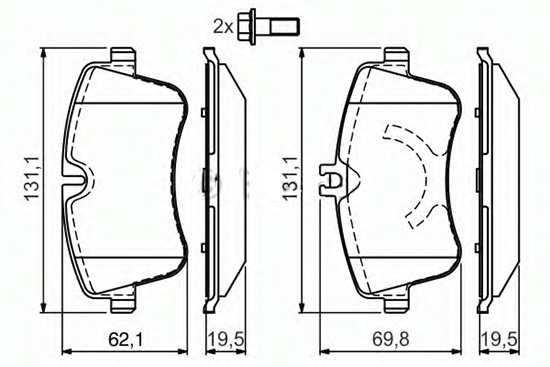 Má phanh trước Mercedes C230 C240 C280 C350 - 0054206220