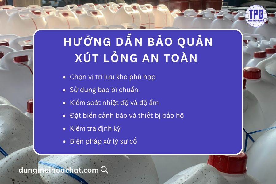 bảo quản xút lỏng
