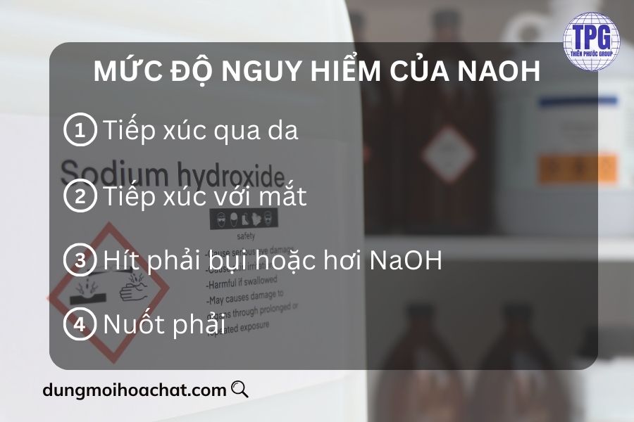 Mức độ nguy hiểm của NaOH
