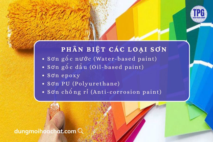 hóa chất công nghiệp ngành sơn