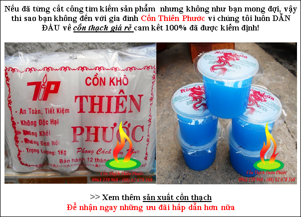 Tư vấn chuyển giao công nghệ sản xuất cồn khô, cồn thạch Thien-phuoc-2
