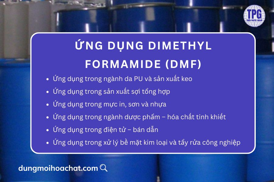 ứng dụng của dimethyl fomamide