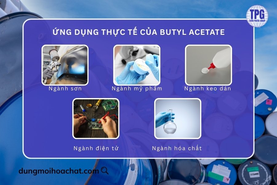 Ứng dụng thực tế của Butyl Acetate