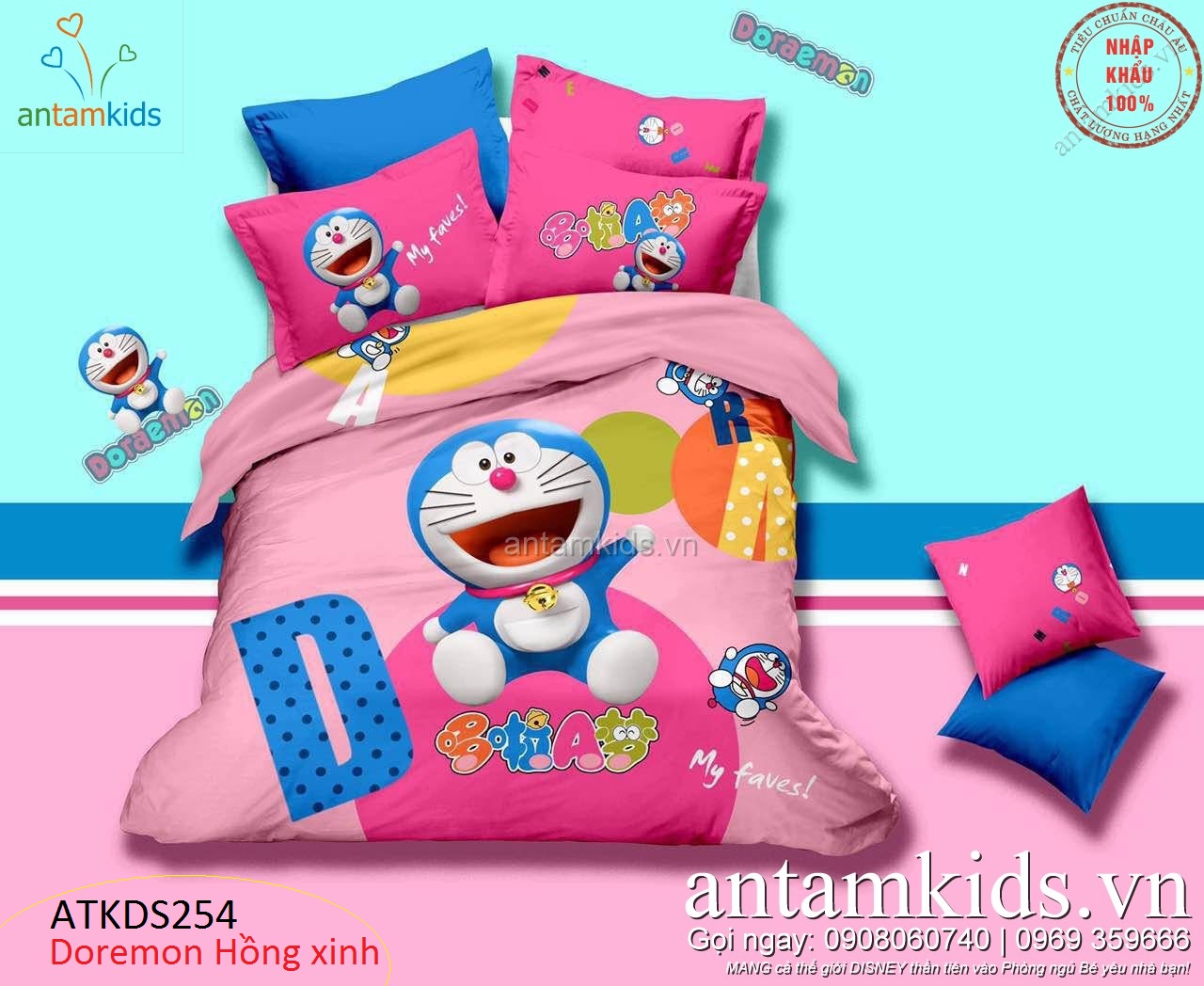 Bộ chăn ga gối đệm hình Doremon cao cấp nhập khẩu cho bé trai bé gái, Chăn ga gối Doremon xịn, Chăn ga gối đệm Doremon trẻ em, Chăn ga gối hoạt hình Doremon, Chăn mền hình Doremon, Drap giường Doremon, Ra nệm Doremon cho bé yêu
