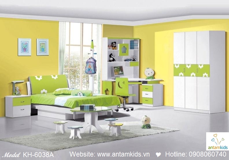 Phòng ngủ trẻ em KH-6038A đẹp thiên thần | PHONG TRE EM ANTAMKIDS